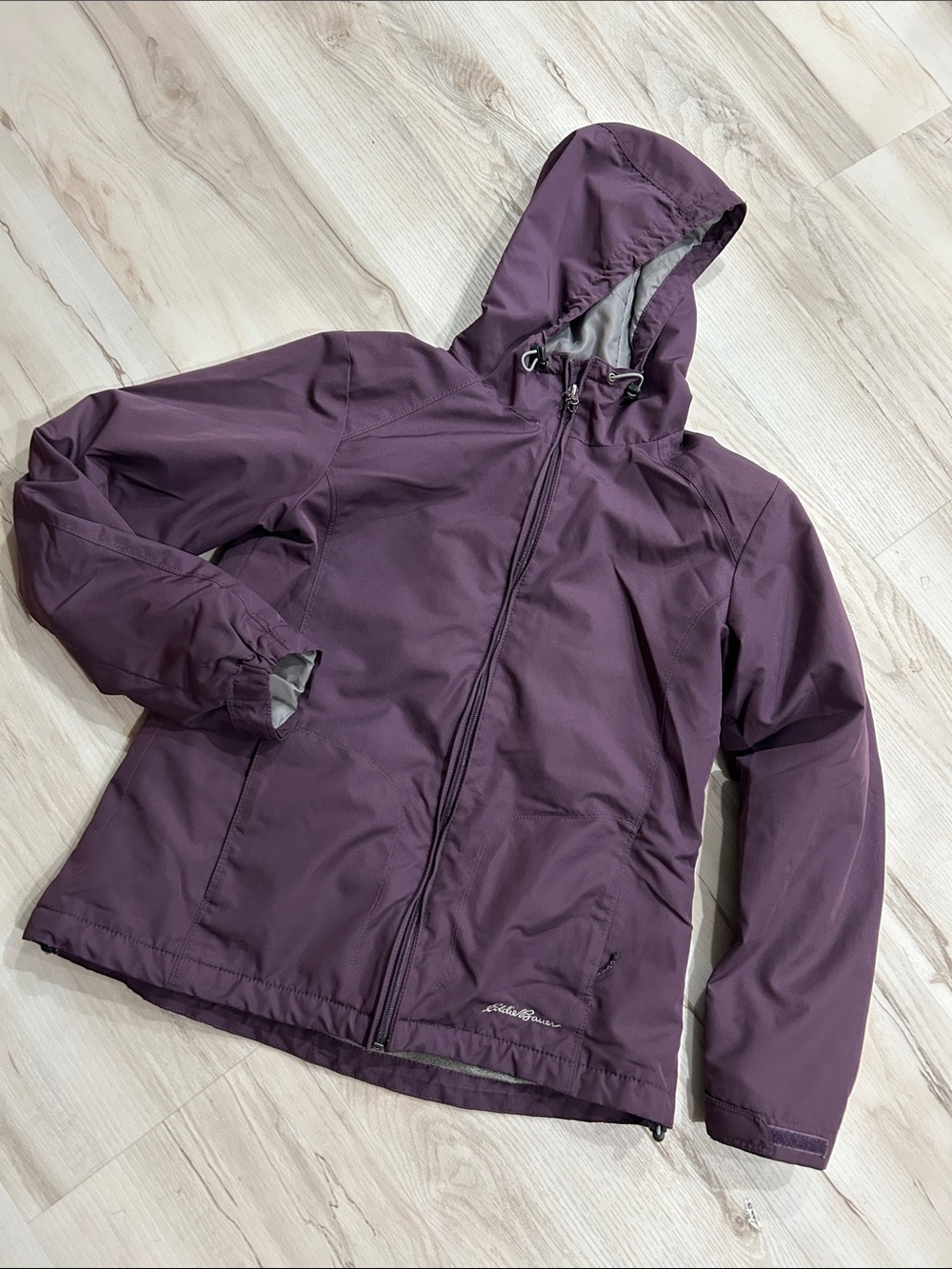 Eddie Bauer Women's Plum Hooded Shell Jacket